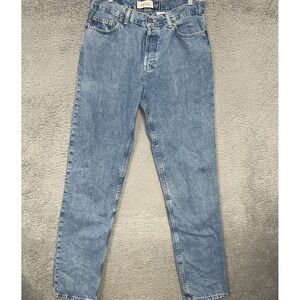 VTG Gap Low Rise Jeans Women 32 x32.5 Light Blue Wash Denim Button Fly Pants 90s